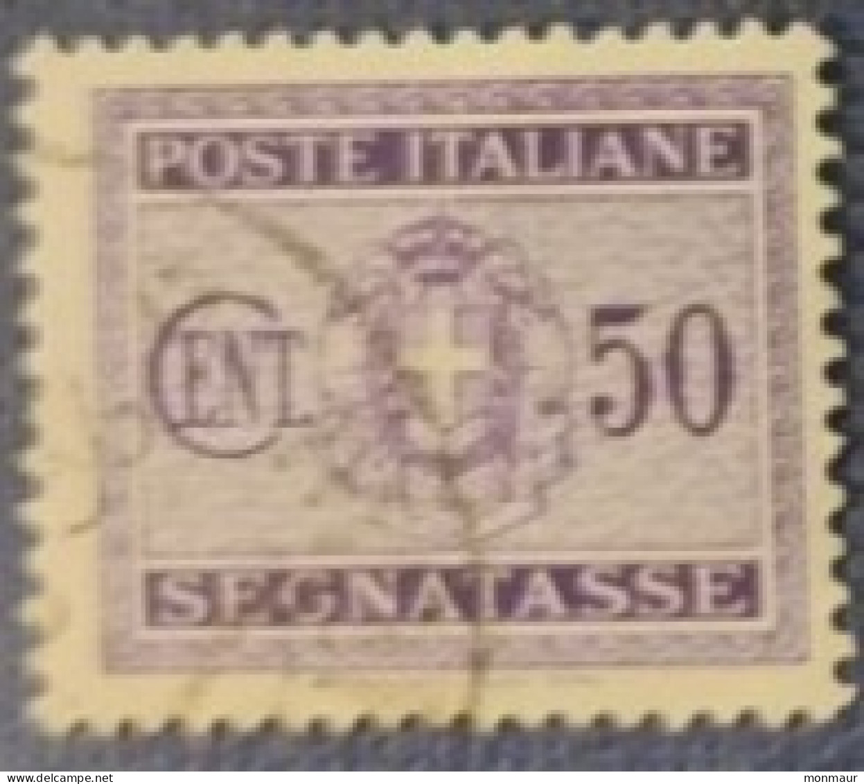 ITALIA  LUOGOTENENZA 1945 SEGNATASSE CENT. 50 - Taxe