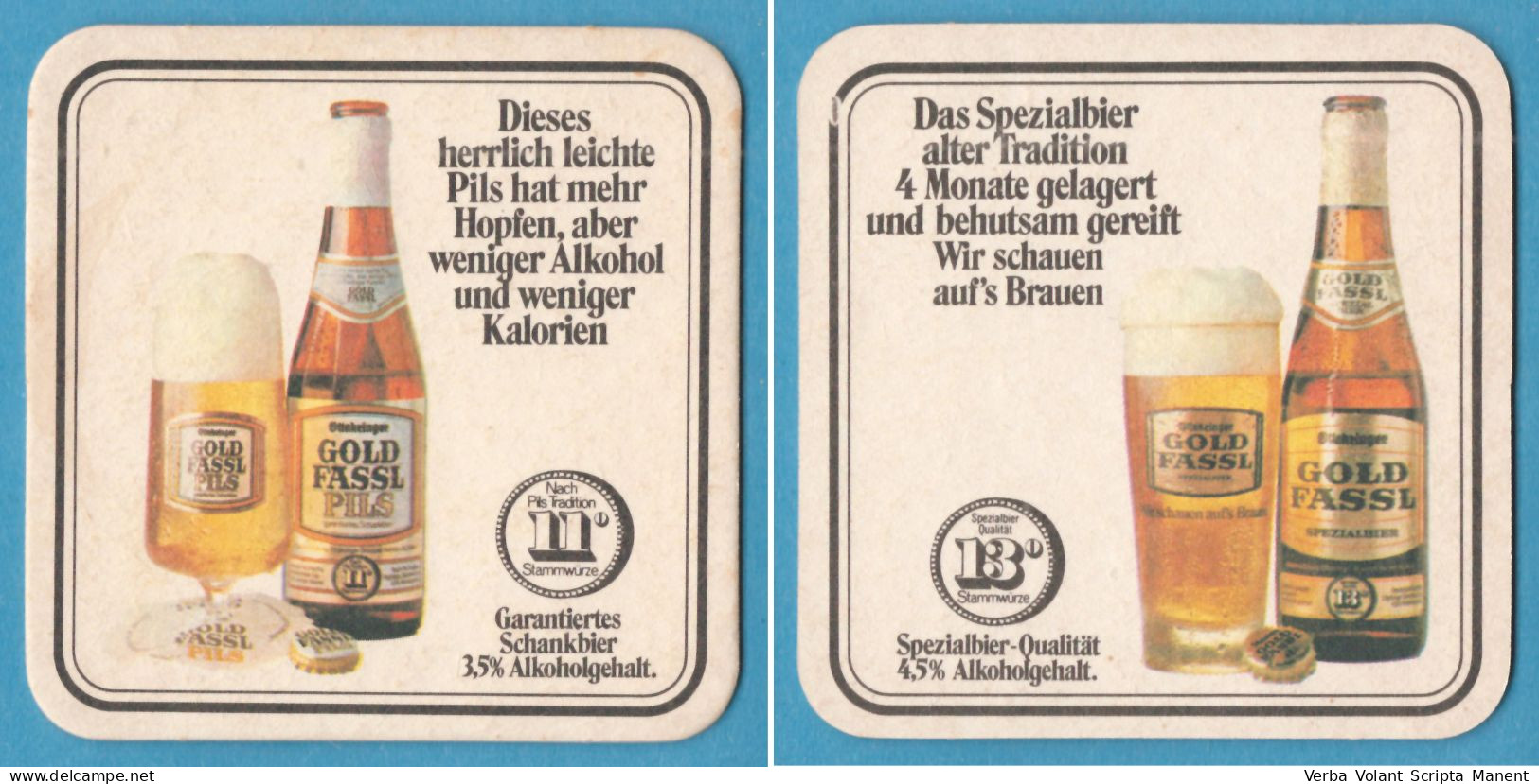 J-1500 * AUSTRIA - GOLD FASSL PILS SPEZIALBIER - Portavasos