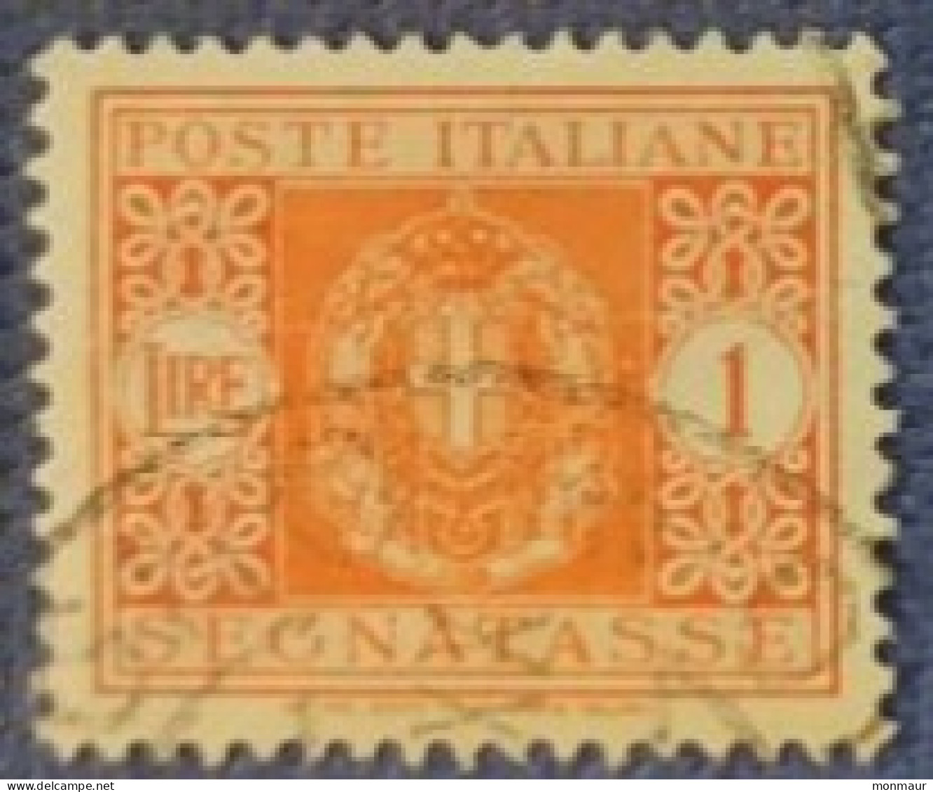 ITALIA  LUOGOTENENZA 1945 SEGNATASSE LIRE 1 - Portomarken