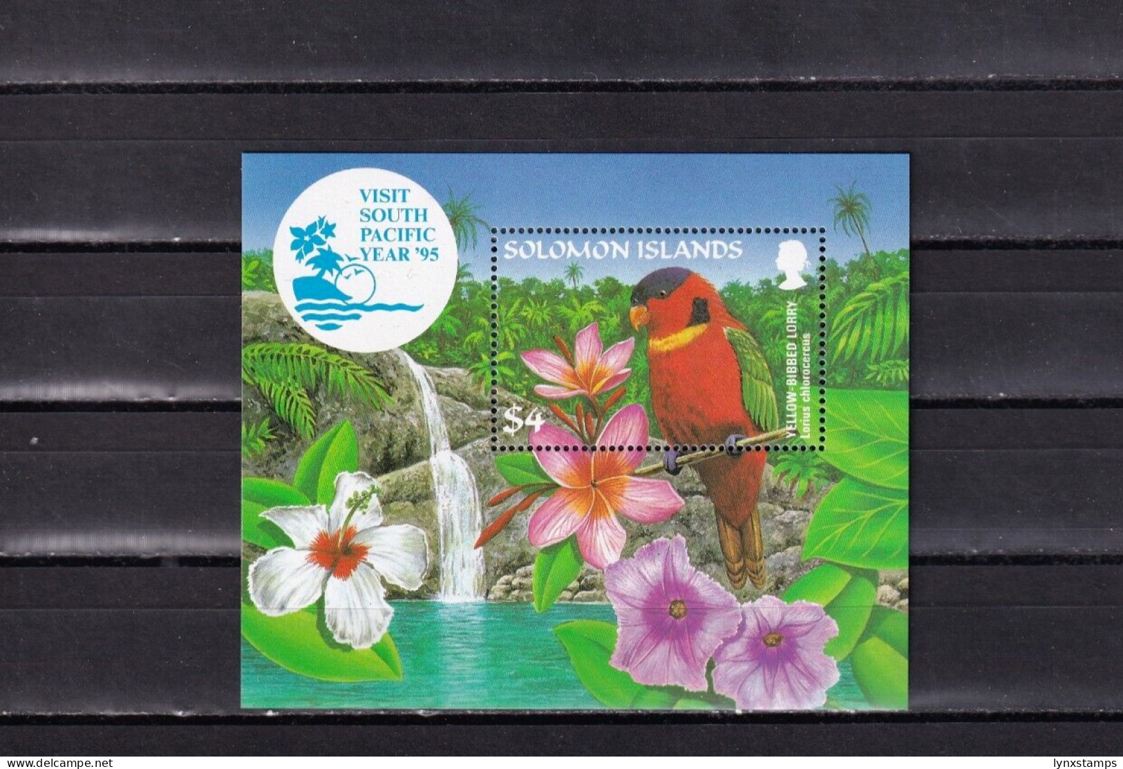 SA04 Solomon Islands 1995 Visit South Pacific Year Minisheet - Salomon (Iles 1978-...)