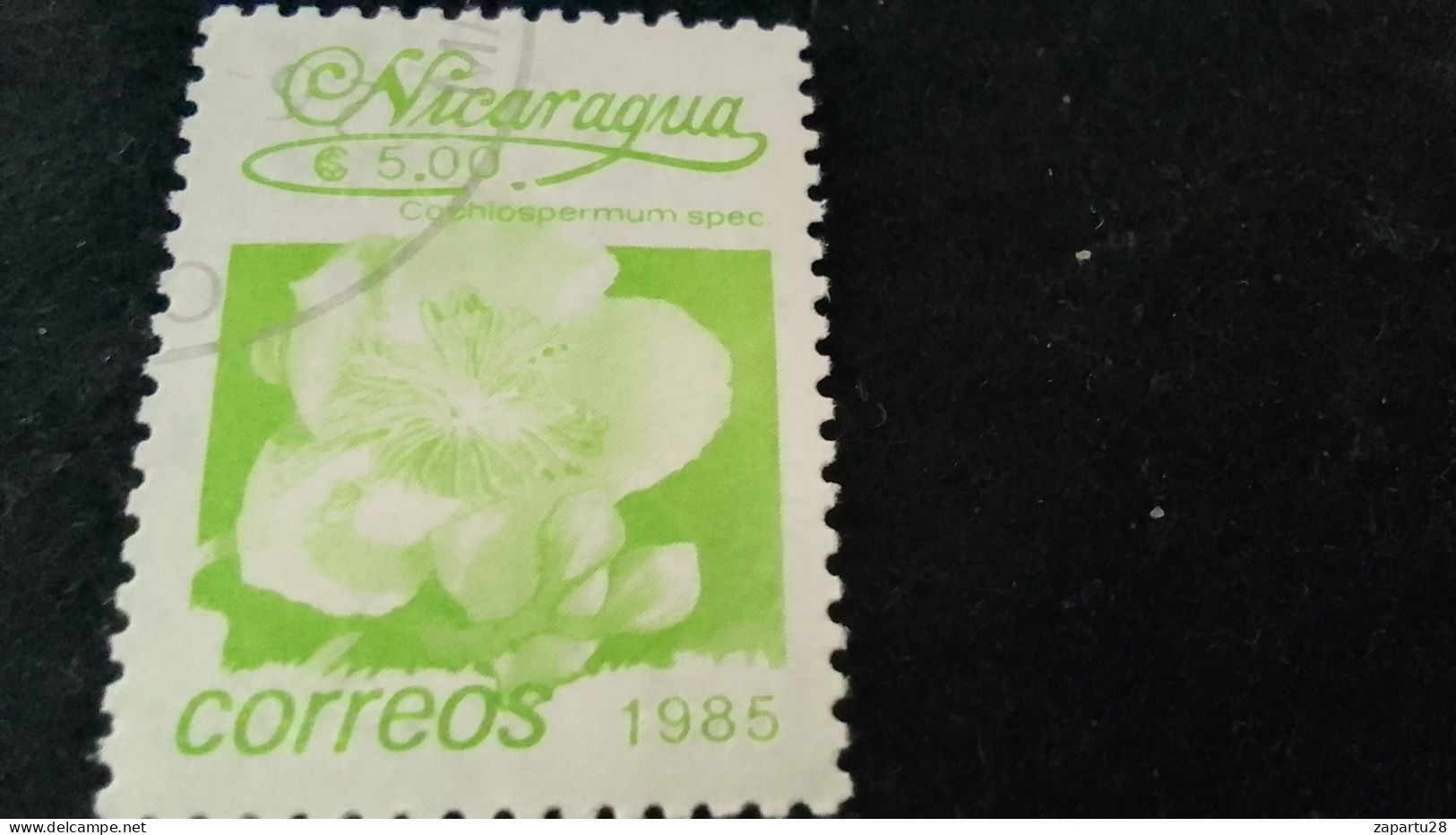 NİARAGUA-1985   5   CORD     DAMGALI - Nicaragua