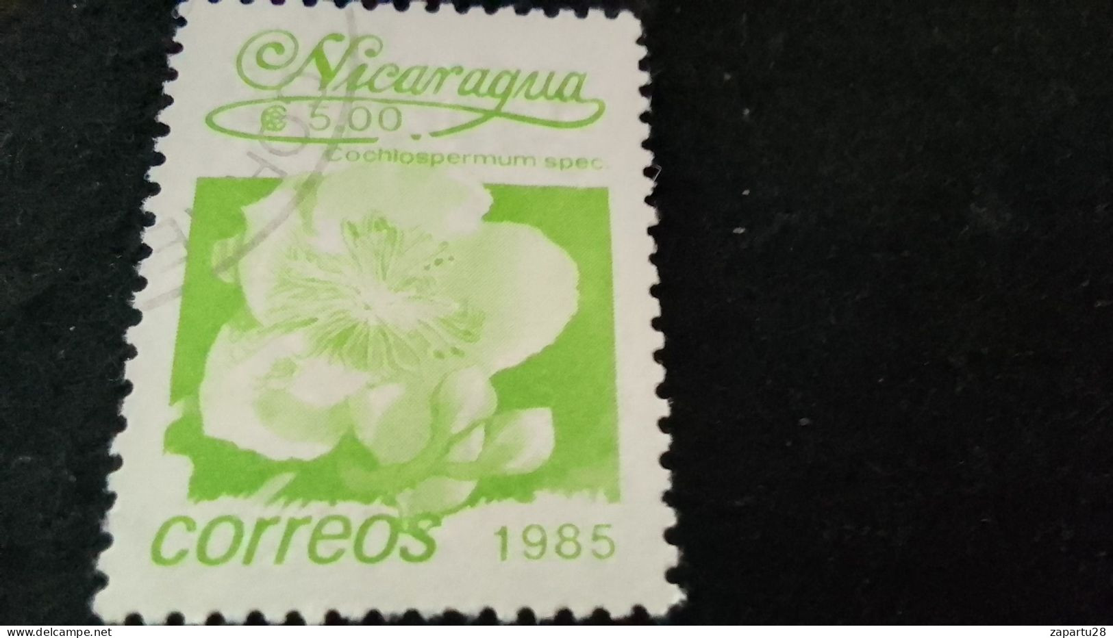 NİARAGUA-1985   5   CORD     DAMGALI - Nicaragua