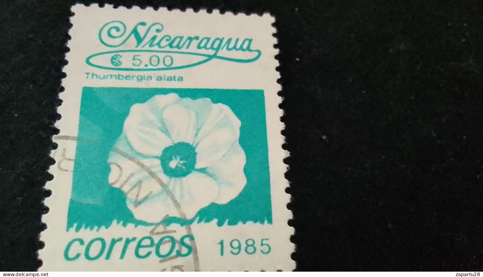 NİARAGUA-1985   5   CORD     DAMGALI - Nicaragua