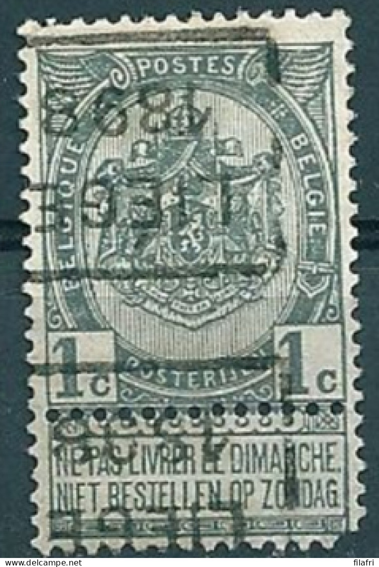 151 Voorafstempeling Op Nr 53 - LIEGE 1898 - Positie D (dubbeldruk) - Roller Precancels 1894-99