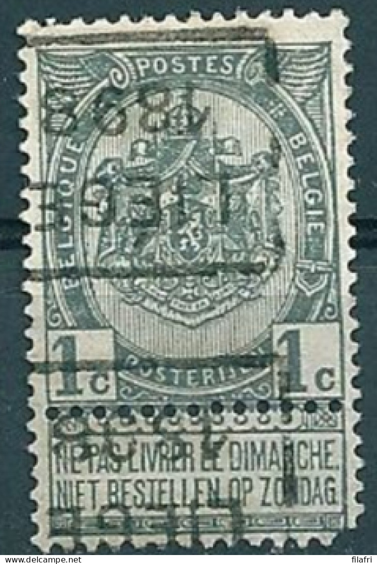 151 Voorafstempeling Op Nr 53 - LIEGE 1898 - Positie D (dubbeldruk) - Rollenmarken 1894-99
