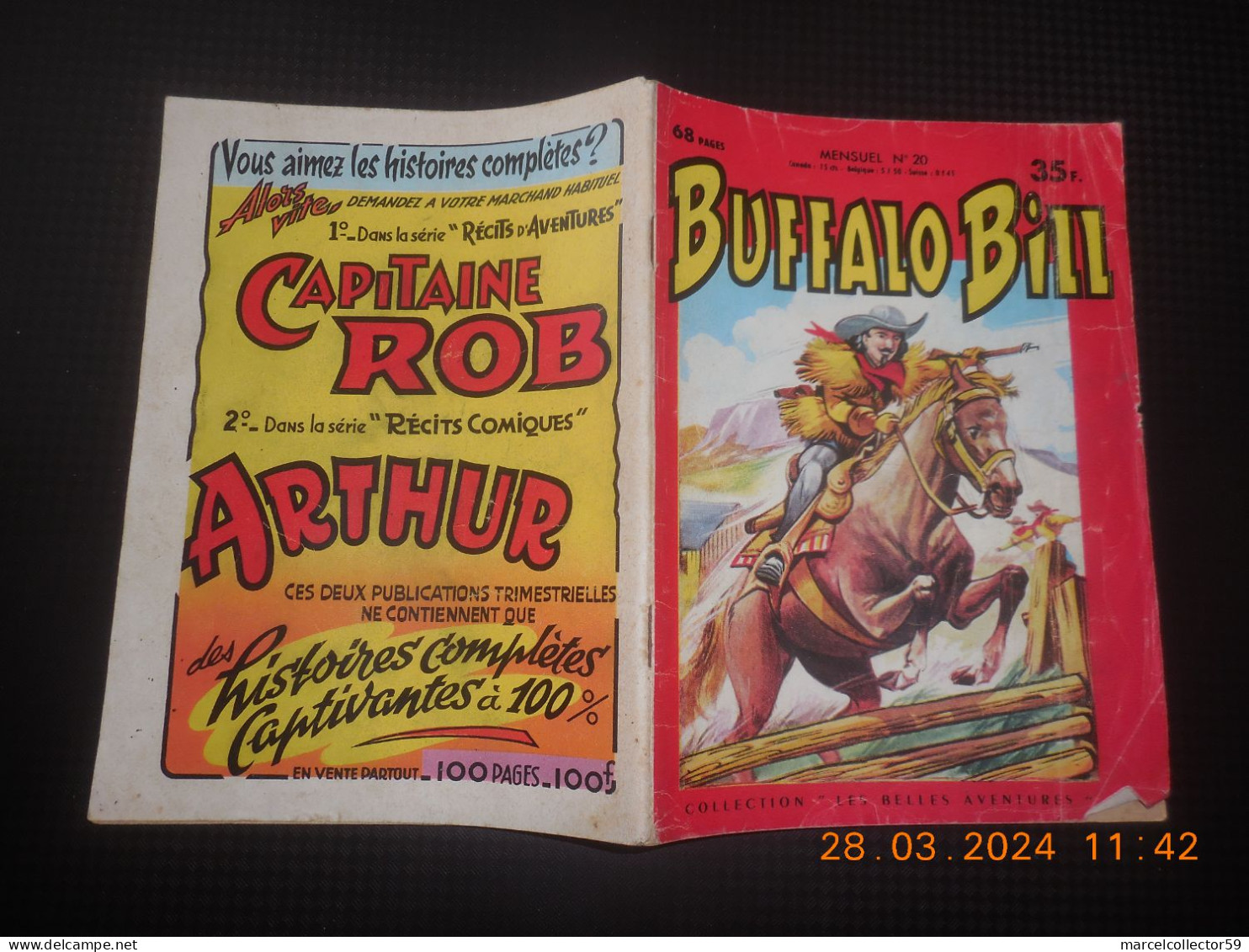 Buffalo Bill N°20 Année 1959 Be - Kleinformat