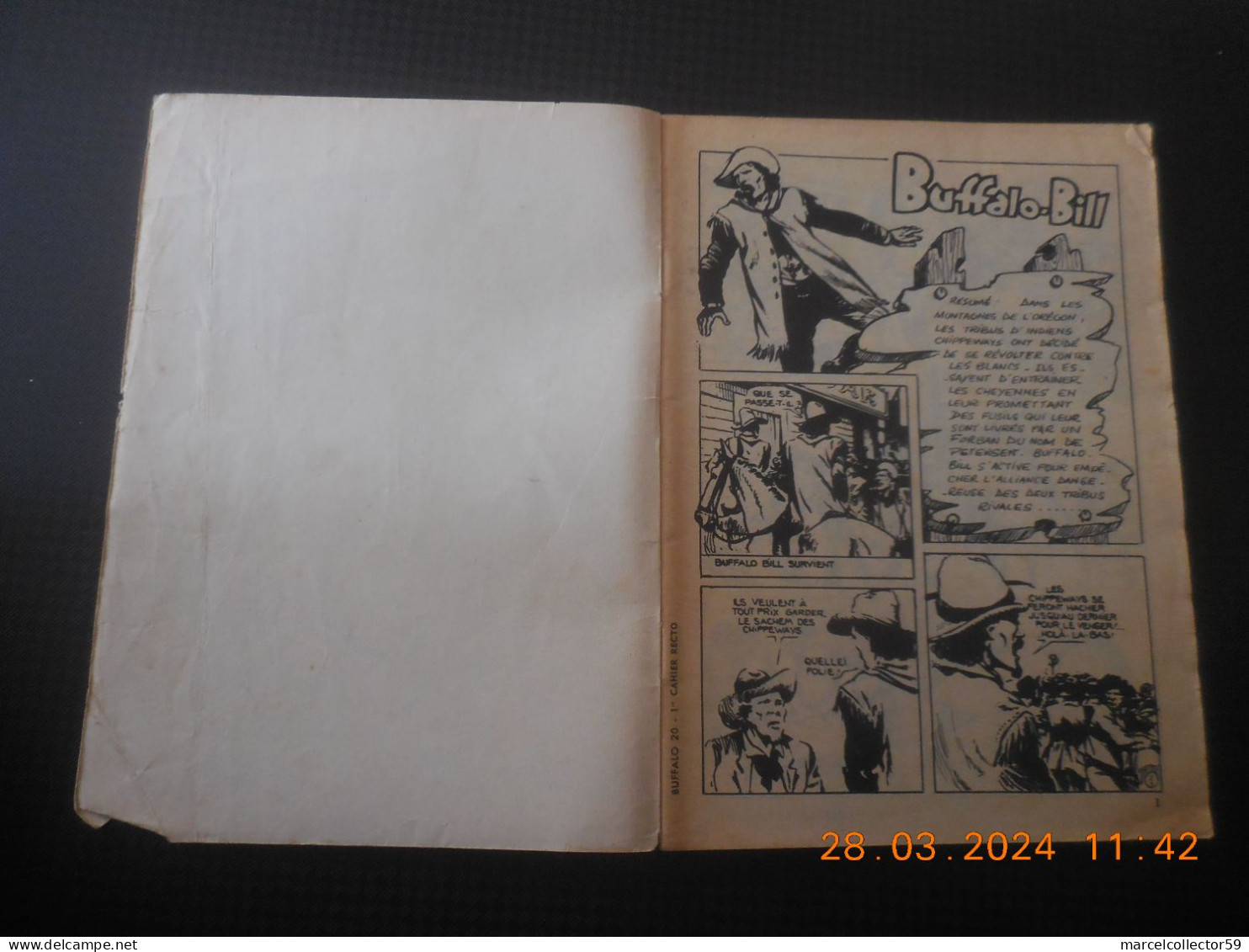 Buffalo Bill N°20 Année 1959 Be - Kleinformat