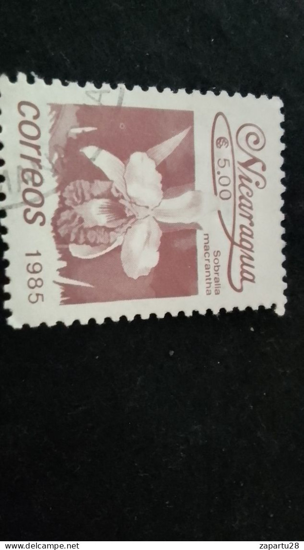 NİARAGUA-1985   5   CORD     DAMGALI - Nicaragua