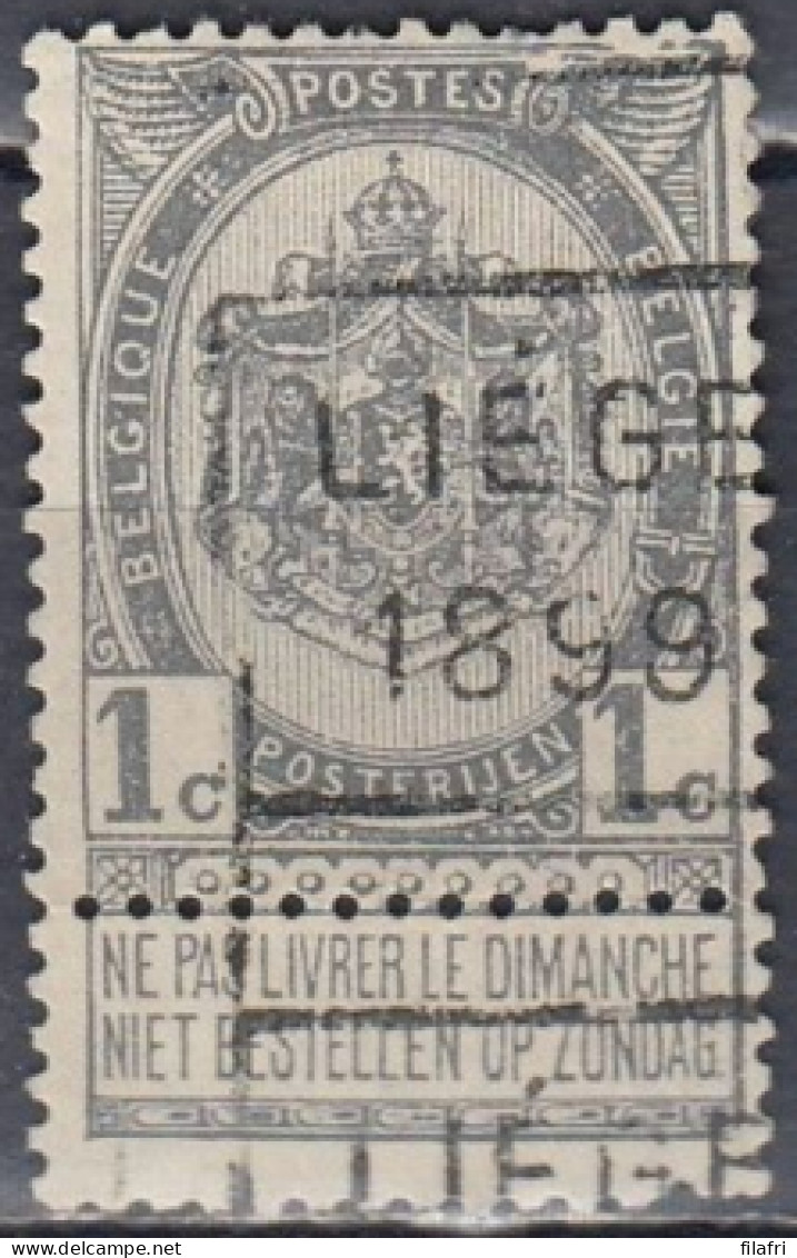 219 Voorafstempeling Op Nr 53 - LIEGE 1899 - Positie C - Roller Precancels 1894-99