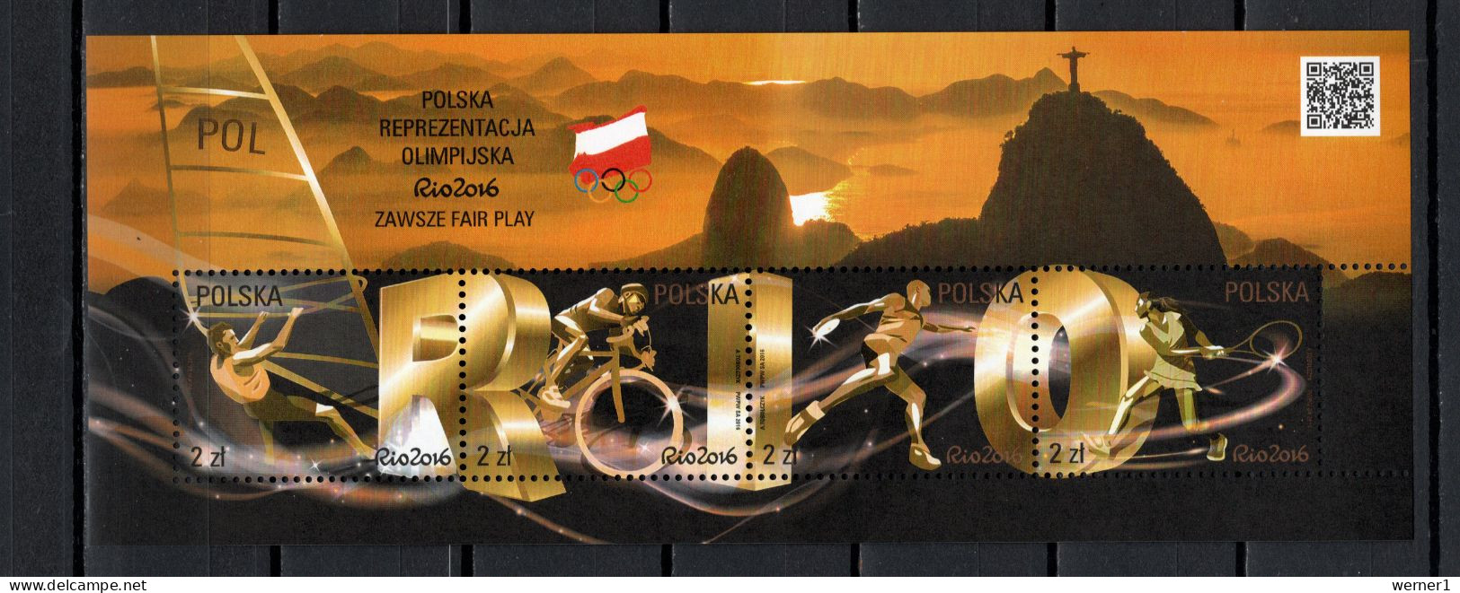 Poland 2016 Olympic Games Rio De Janeiro S/s MNH - Eté 2016: Rio De Janeiro