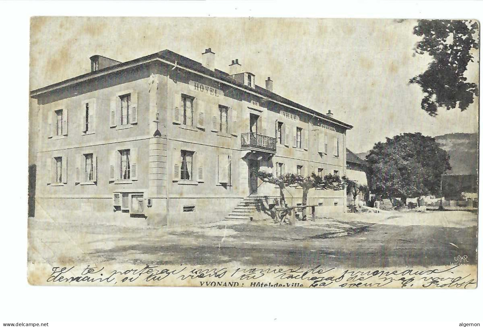 32192 - Yvonand Hôtel  De Ville 1904 (Etat Moyen) - Yvonand