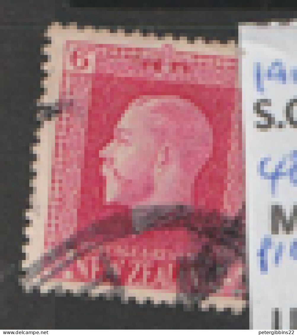 New Zealand  1915  SG 425d    6d  Perf 14x14.1/2    Fine Used - Used Stamps
