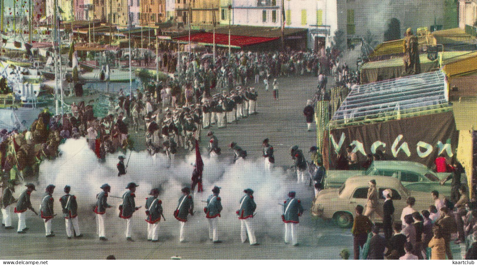 Saint-Tropez: MERCEDES 219, FORD FAIRLANE 500 SEDAN - 'La Bravade' (fête Patronale Et Traditionnelle) - (France) 1971 - Turismo