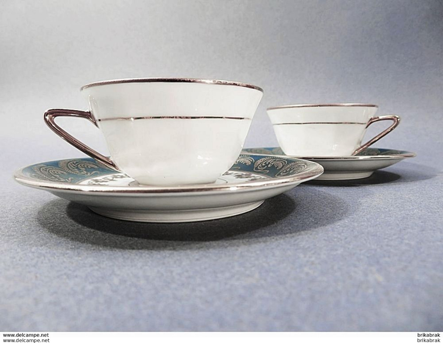 # TASSES A CAFE EN PORCELAINE DE LIMOGES CHANFRIASSE - Vaisselle