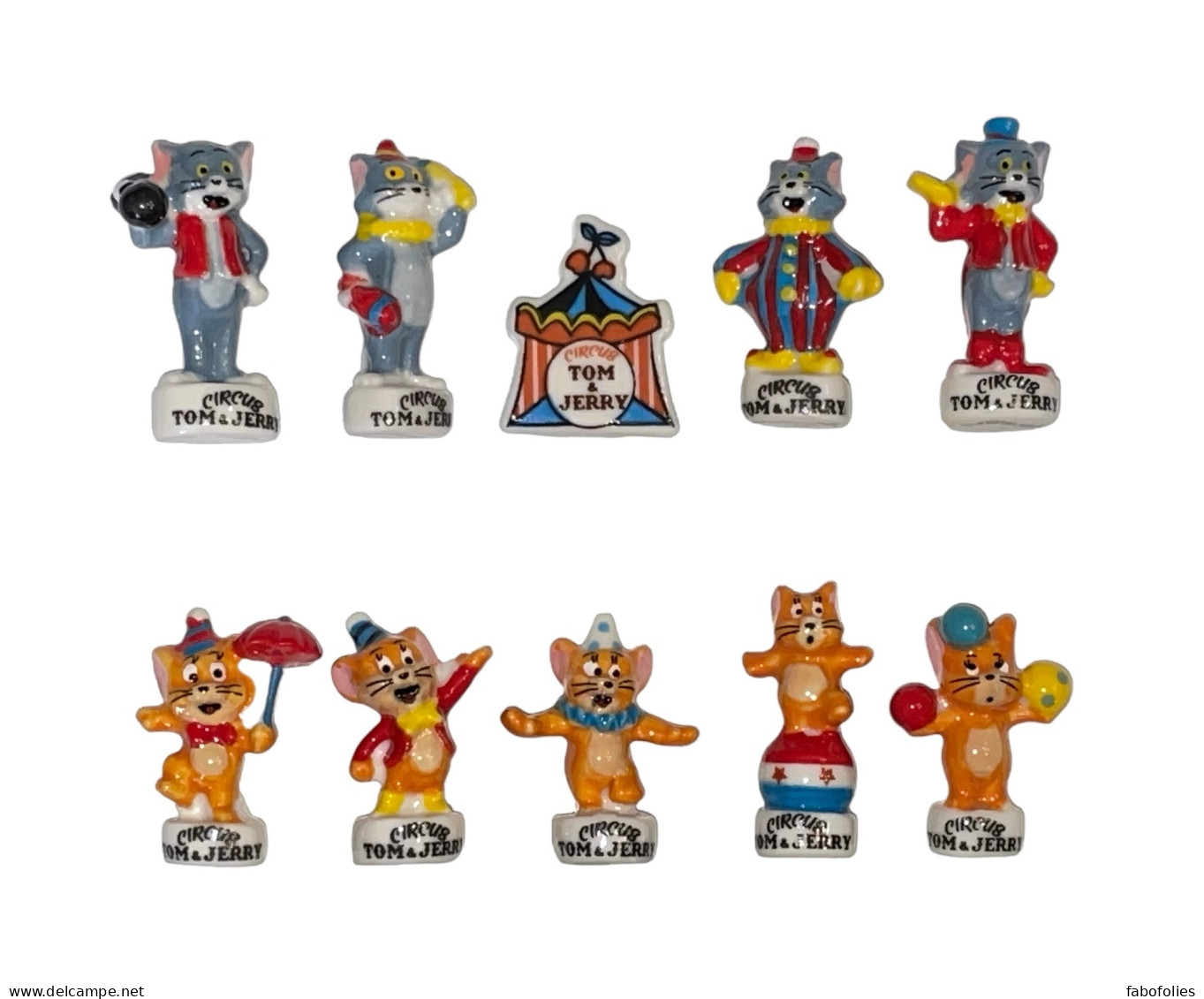 Série Complète De 10 Fèves Tom Et Jerry Circus 2024 - Cartoons