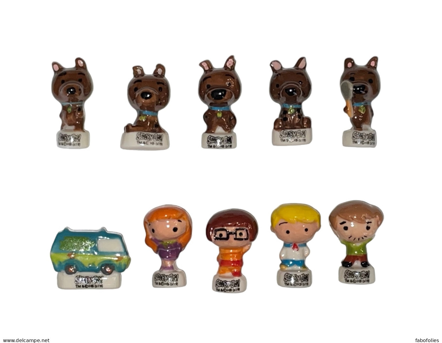 Série Complète De 10 Fèves Scooby Doo Chibi - Dessins Animés