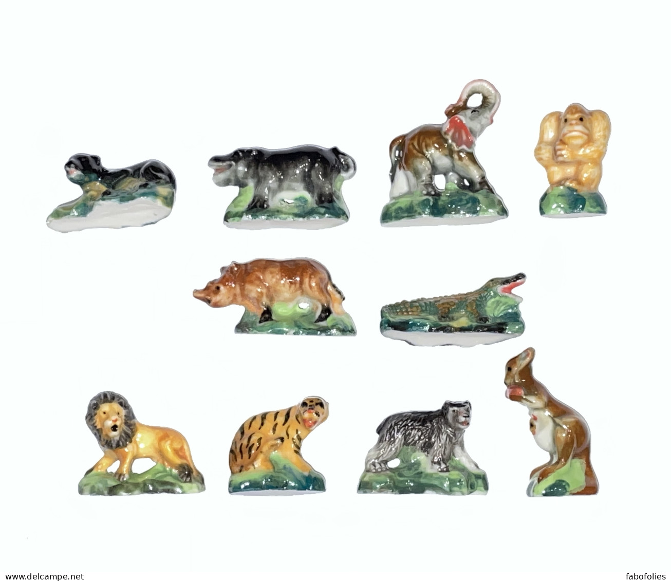Série Complète De 10 Fèves Safari 2 - Animals