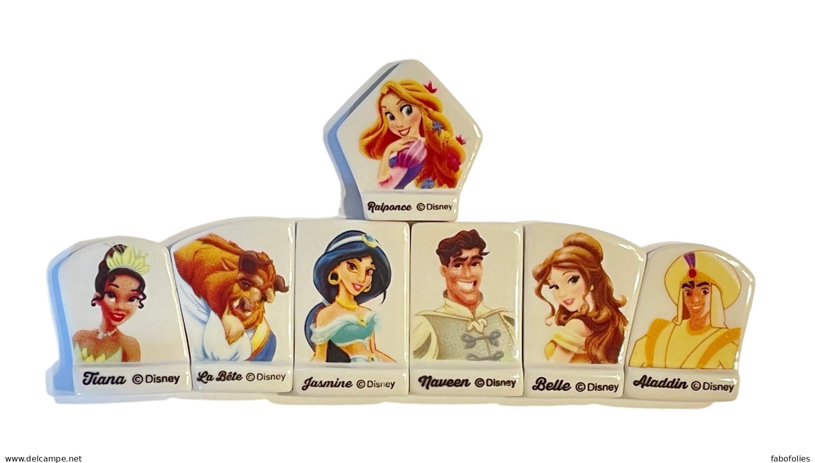 Série Complète De 7 Fèves Princes Et Princesses Disney - Disney
