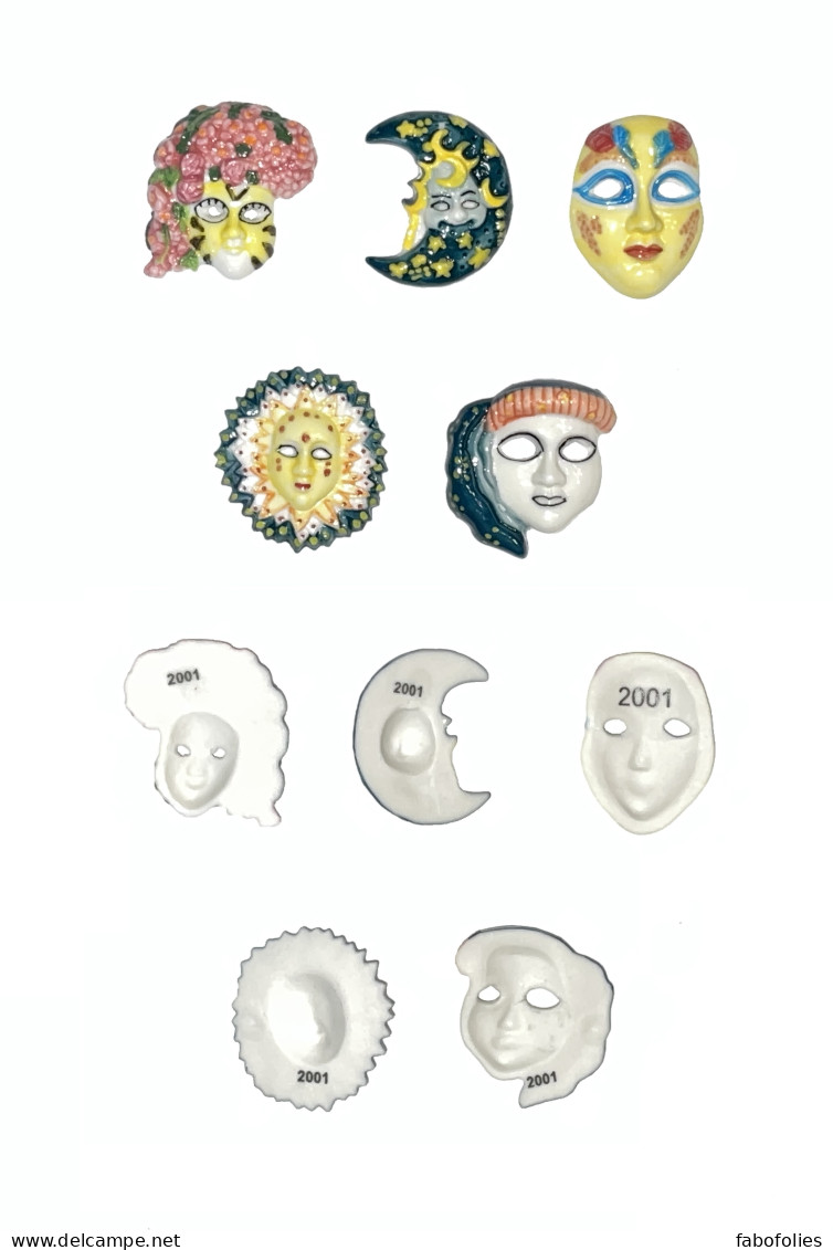 Série Complète De 5 Fèves Les Masques Vénitiens I - Regionen