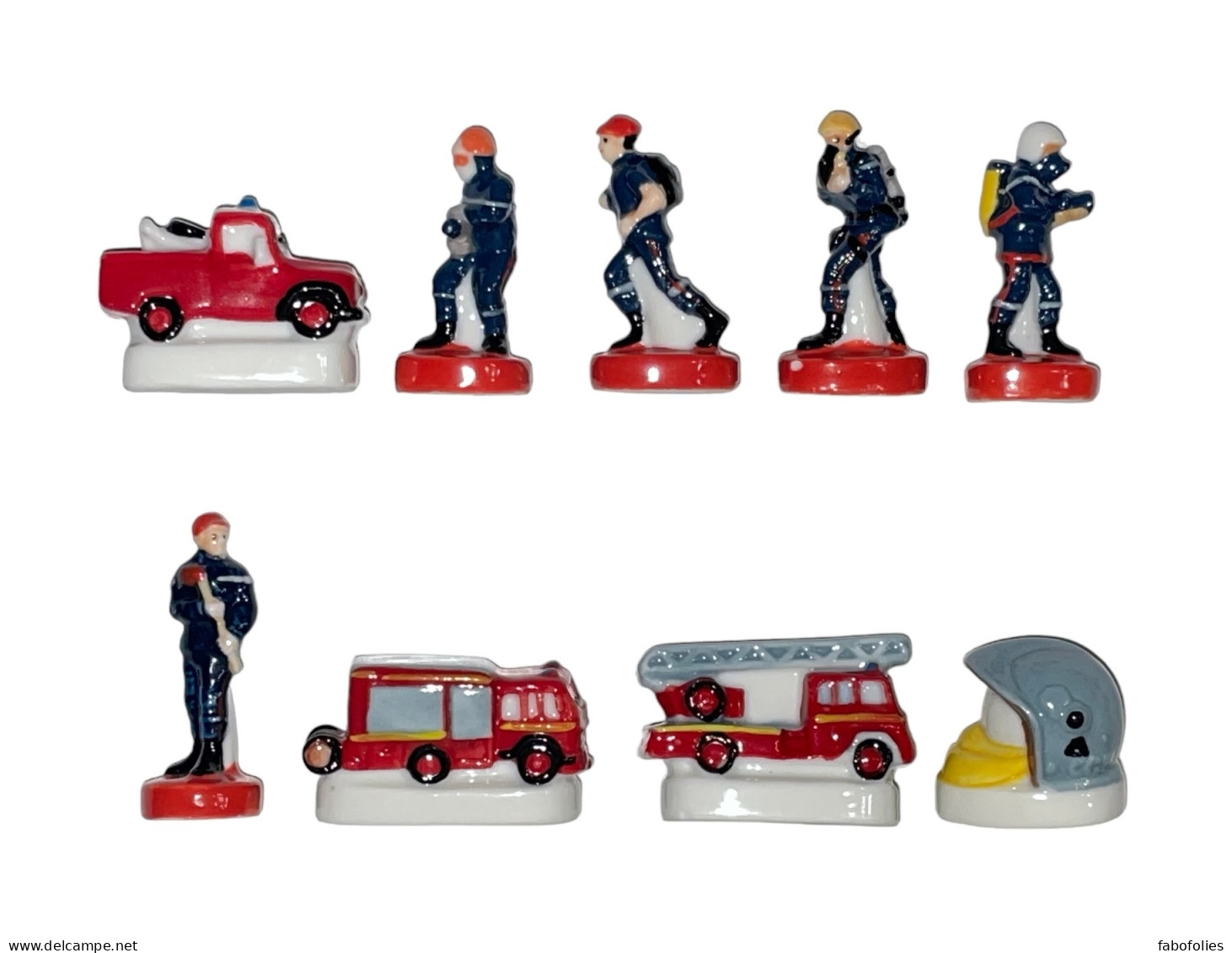 Série Complète De 9 Fèves Pompiers - Personen