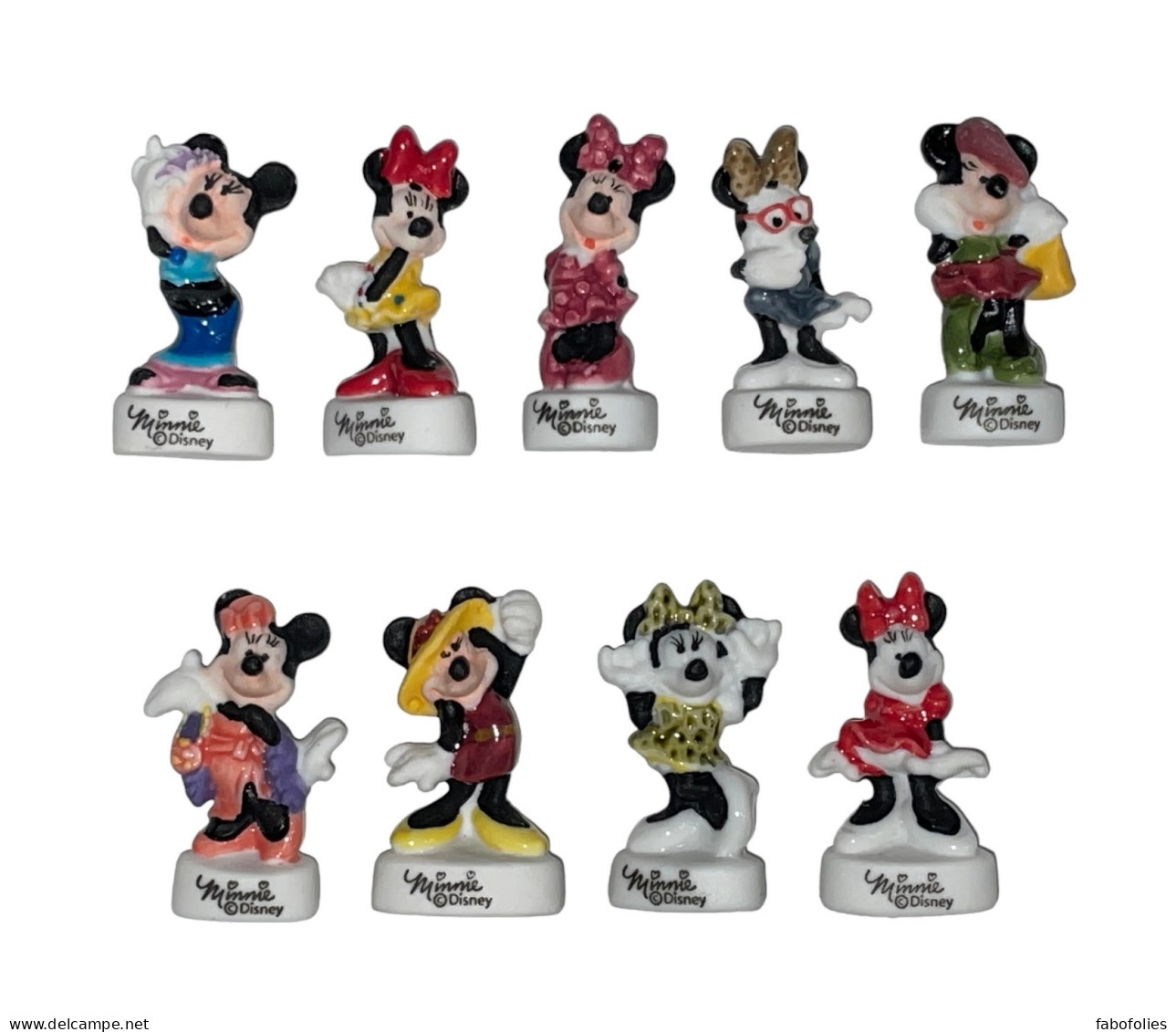 Série Complète De 9 Fèves Minnie Fashion - Disney