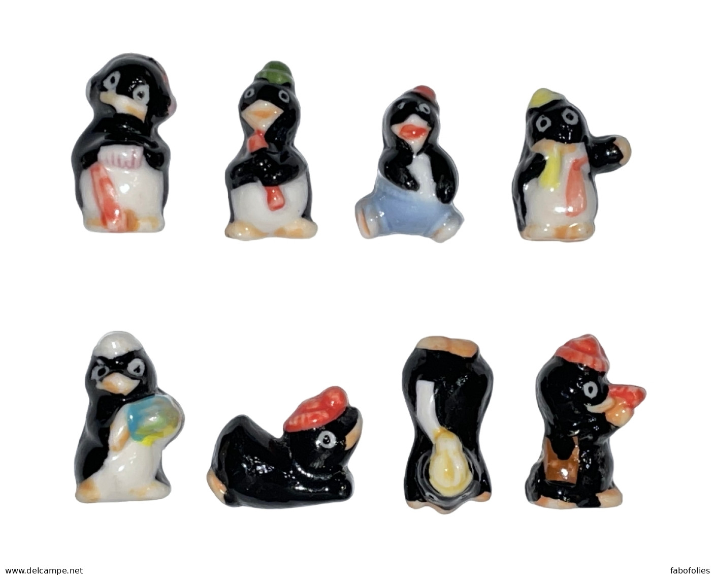 Série Complète De 8 Fèves Les Pingouins - Animali