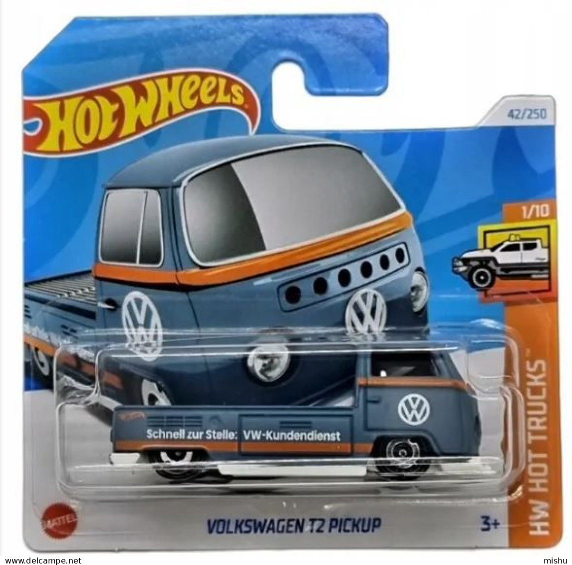 2024 Hot Wheels 42/250 HW HOT TRUCKS 1/10 - Volkswagen T2 Pickup - Altri & Non Classificati