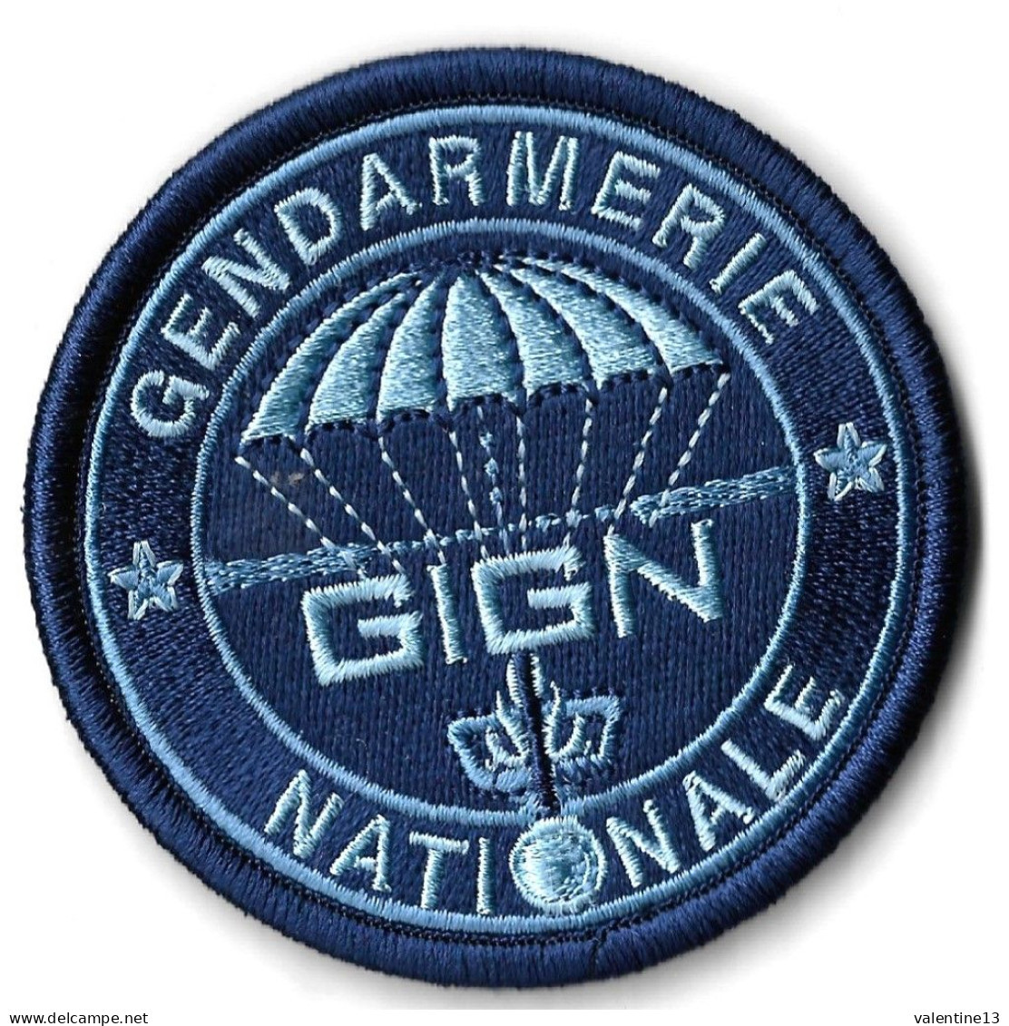 Ecusson GENDARMERIE NATIONALE G.I.G.N BV BLEU - Police & Gendarmerie