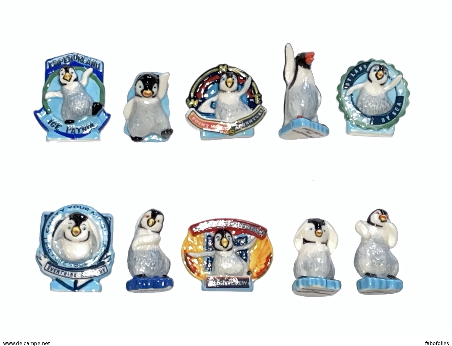 Série Complète De 10 Fèves Happy Feet 2 - Dibujos Animados