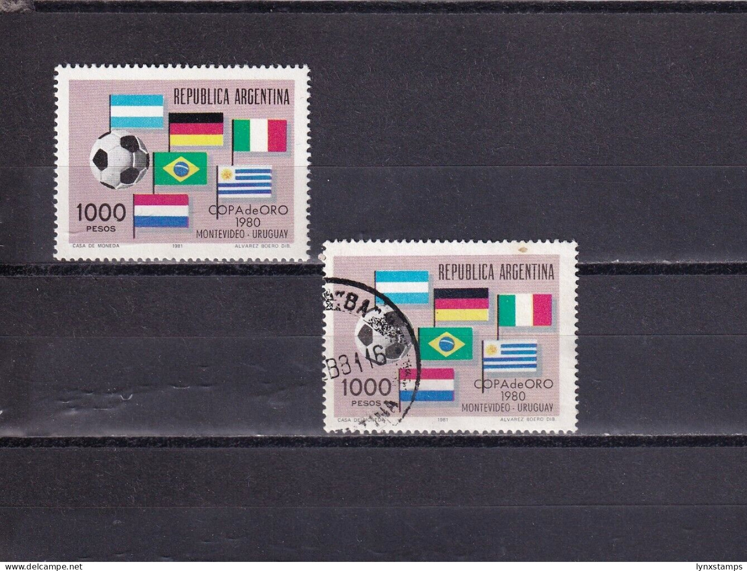 SA04 Argentina 1981 Football Gold Cup, Montevideo Used And Mint - Unused Stamps