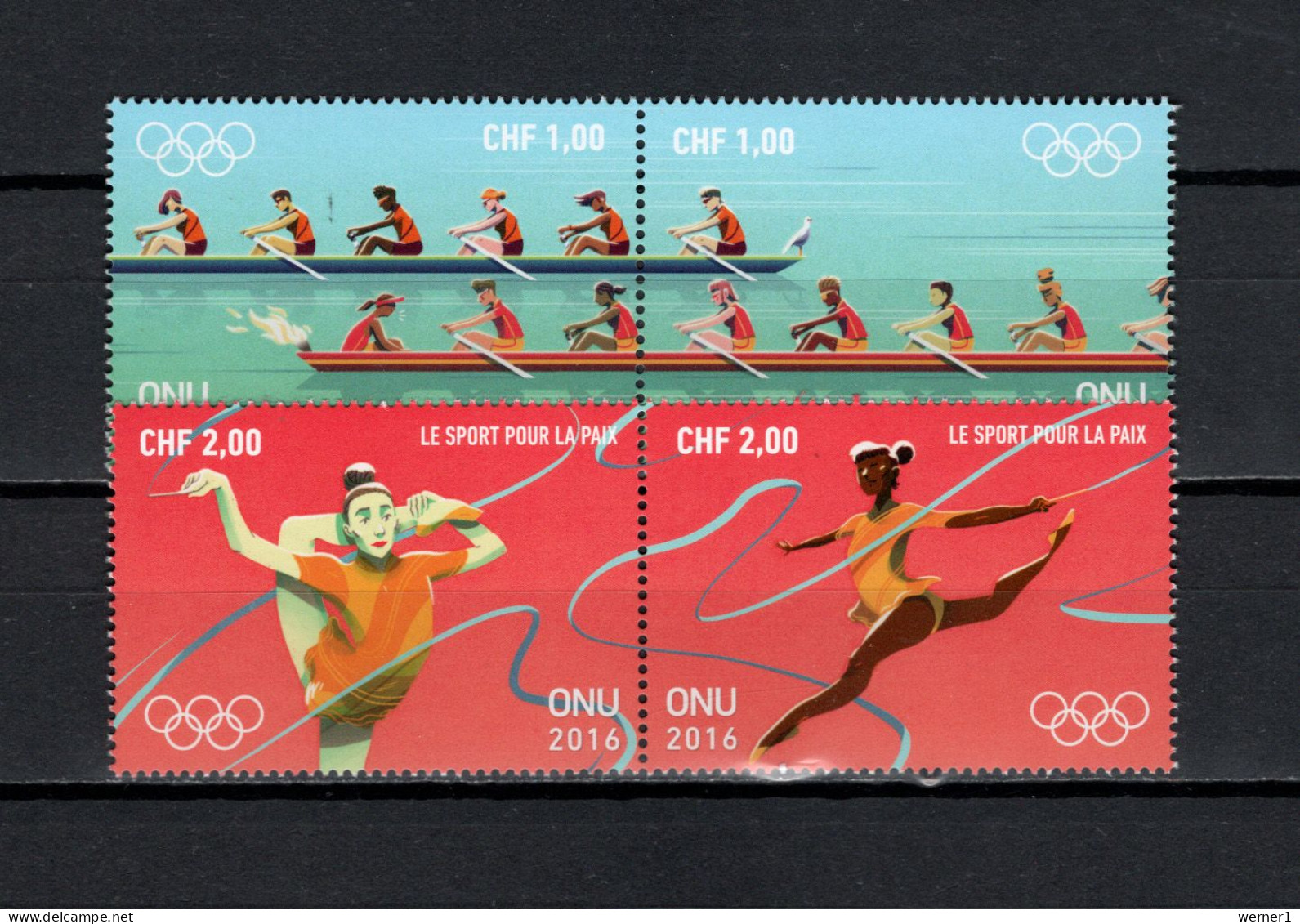 UN United Nations Geneva 2016 Olympic Games Rio De Janeiro Set Of 4 MNH - Verano 2016: Rio De Janeiro