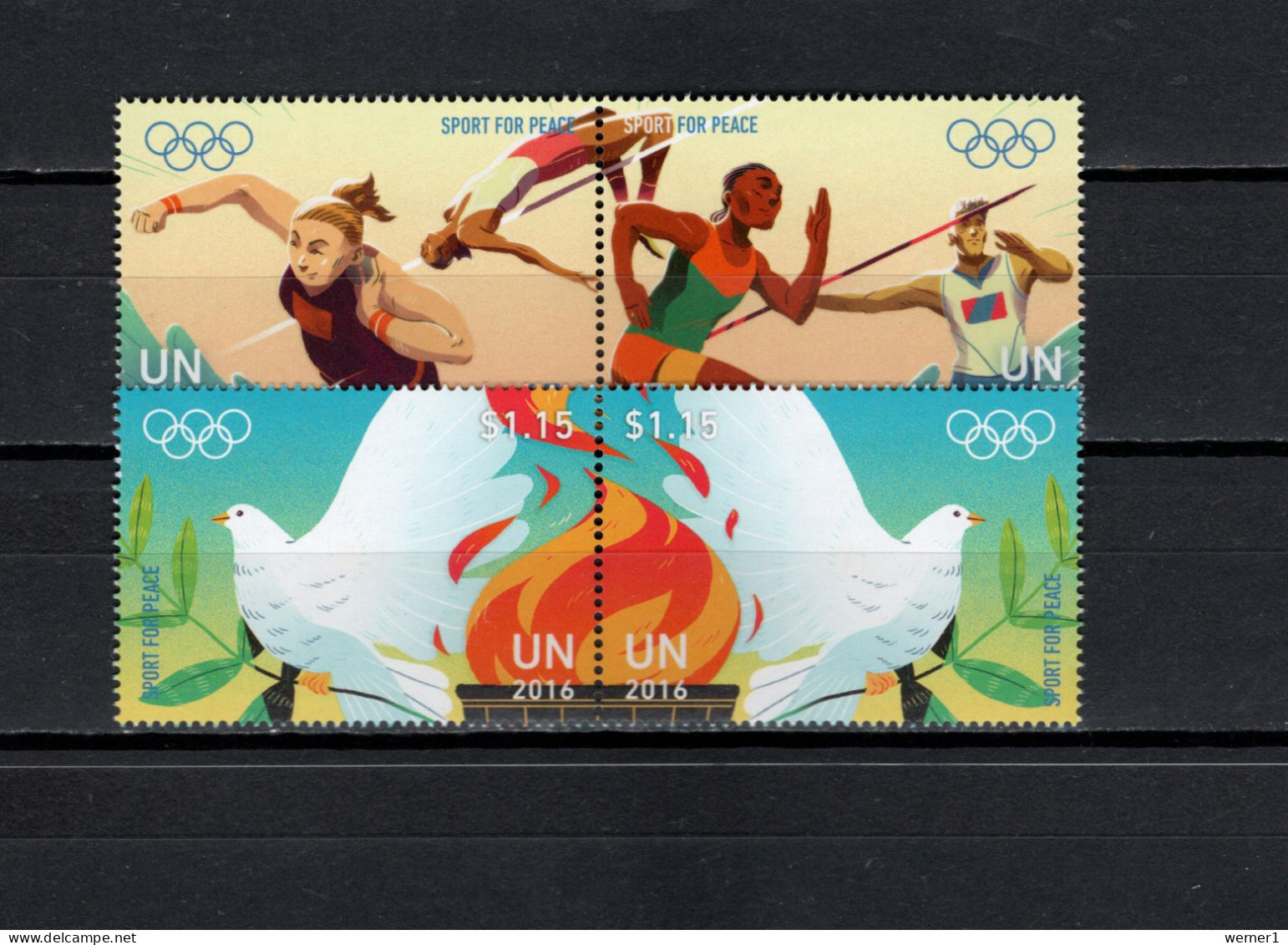 UN United Nations New York 2016 Olympic Games Rio De Janeiro Set Of 4 MNH - Eté 2016: Rio De Janeiro