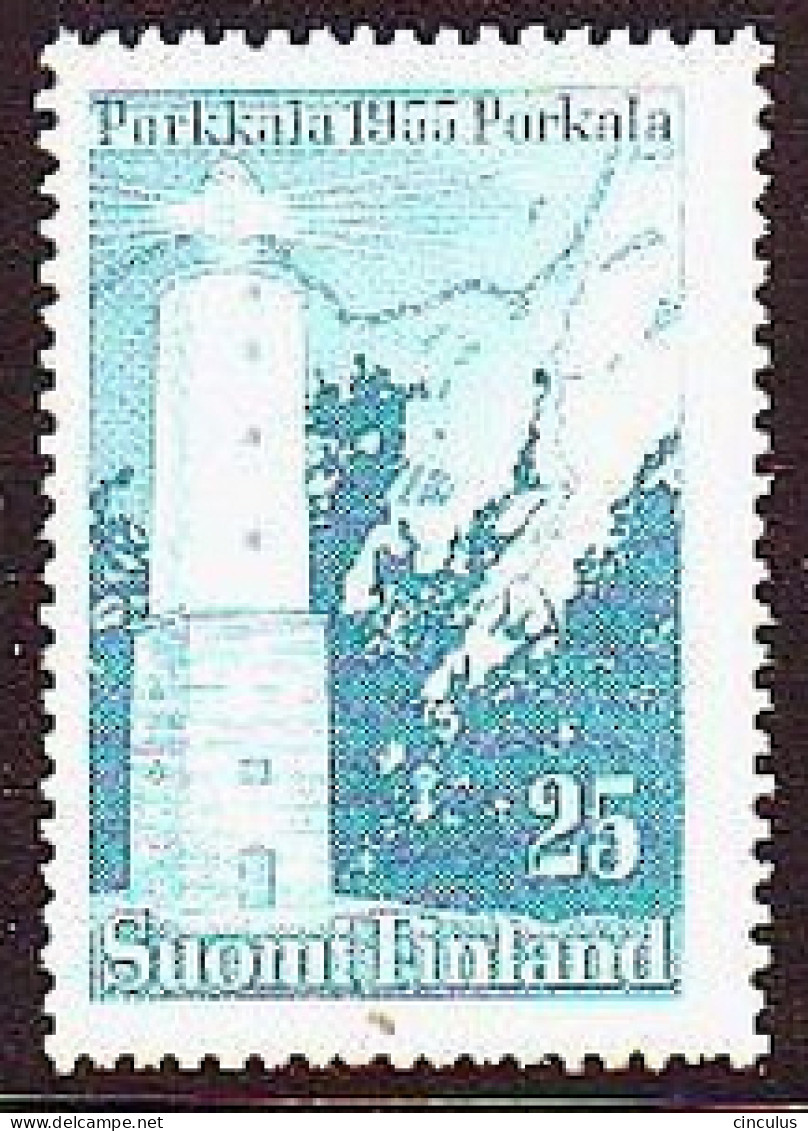 1956. Finland. Incorporation Porkkala Area, Lighthouse. MNH. Mi. Nr. 453 - Ungebraucht