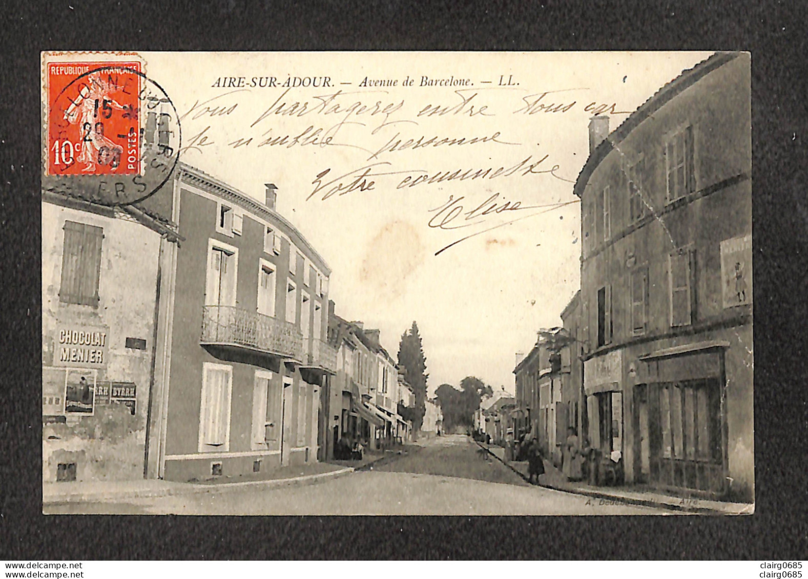 40 - AIRE SUR ADOUR - Avenue De Barcelone - 1909 - Aire