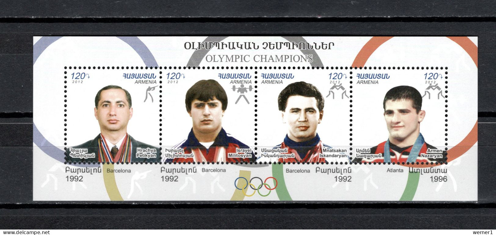 Armenia 2012 Olympic Games, Winners S/s MNH - Summer 2012: London