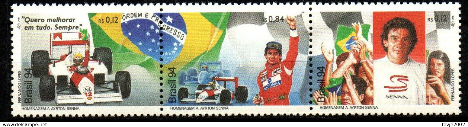 Brasilien 1994 - Mi.Nr. 2623 - 2625 - Postfrisch MNH - Sport Formel 1 Senna - Automobile