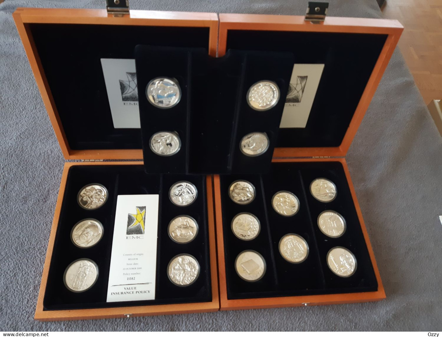 Zilveren EMC Medailles - De Muntmeesters Van Europa - Zonder Classificatie