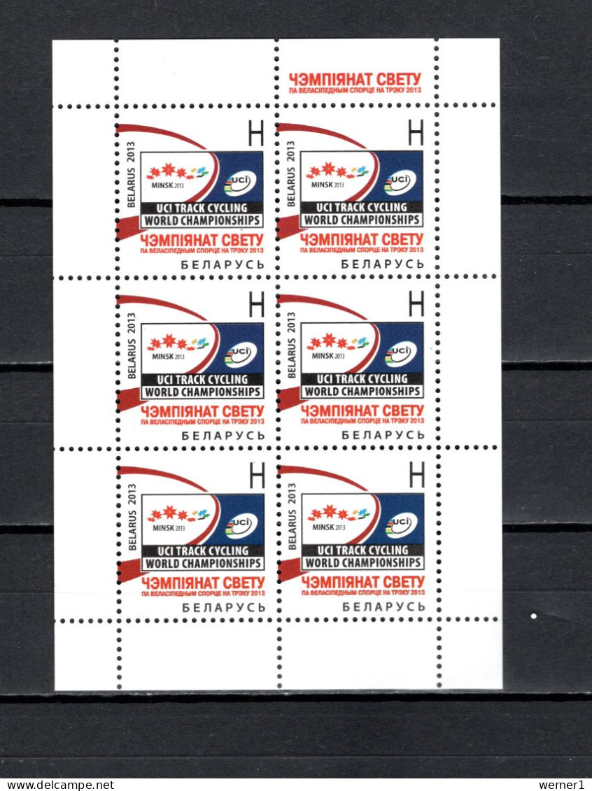 Belarus 2013 Track Cycling World Championship Sheetlet MNH - Ciclismo