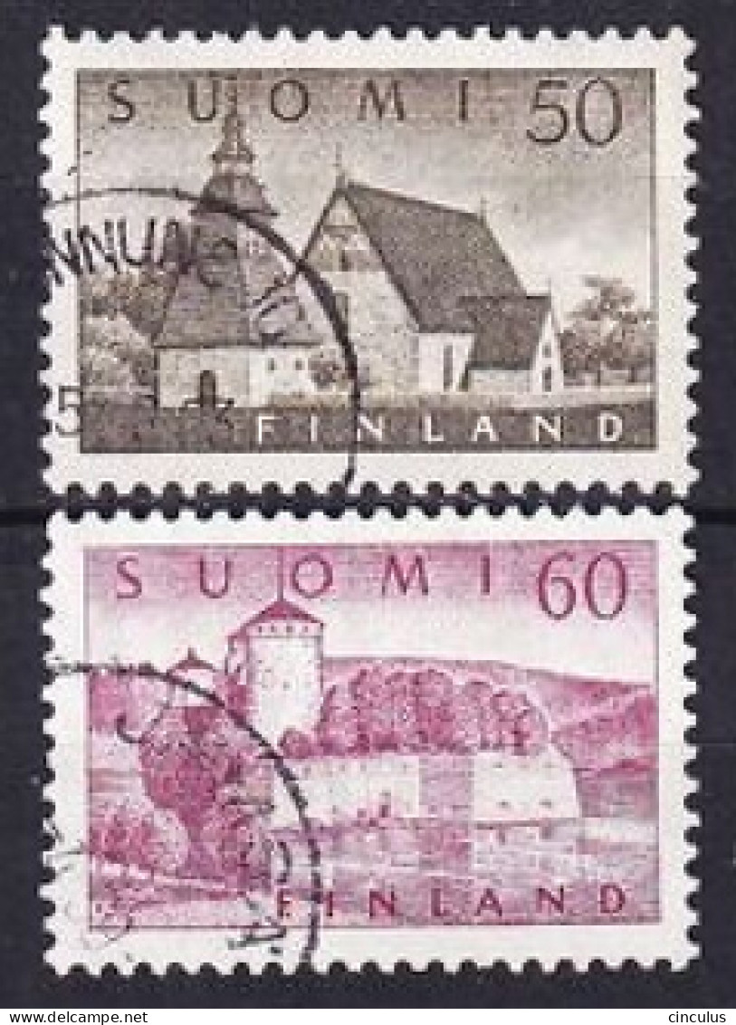 1957. Finland. Buildings. Used. Mi. Nr. 474-75 - Used Stamps