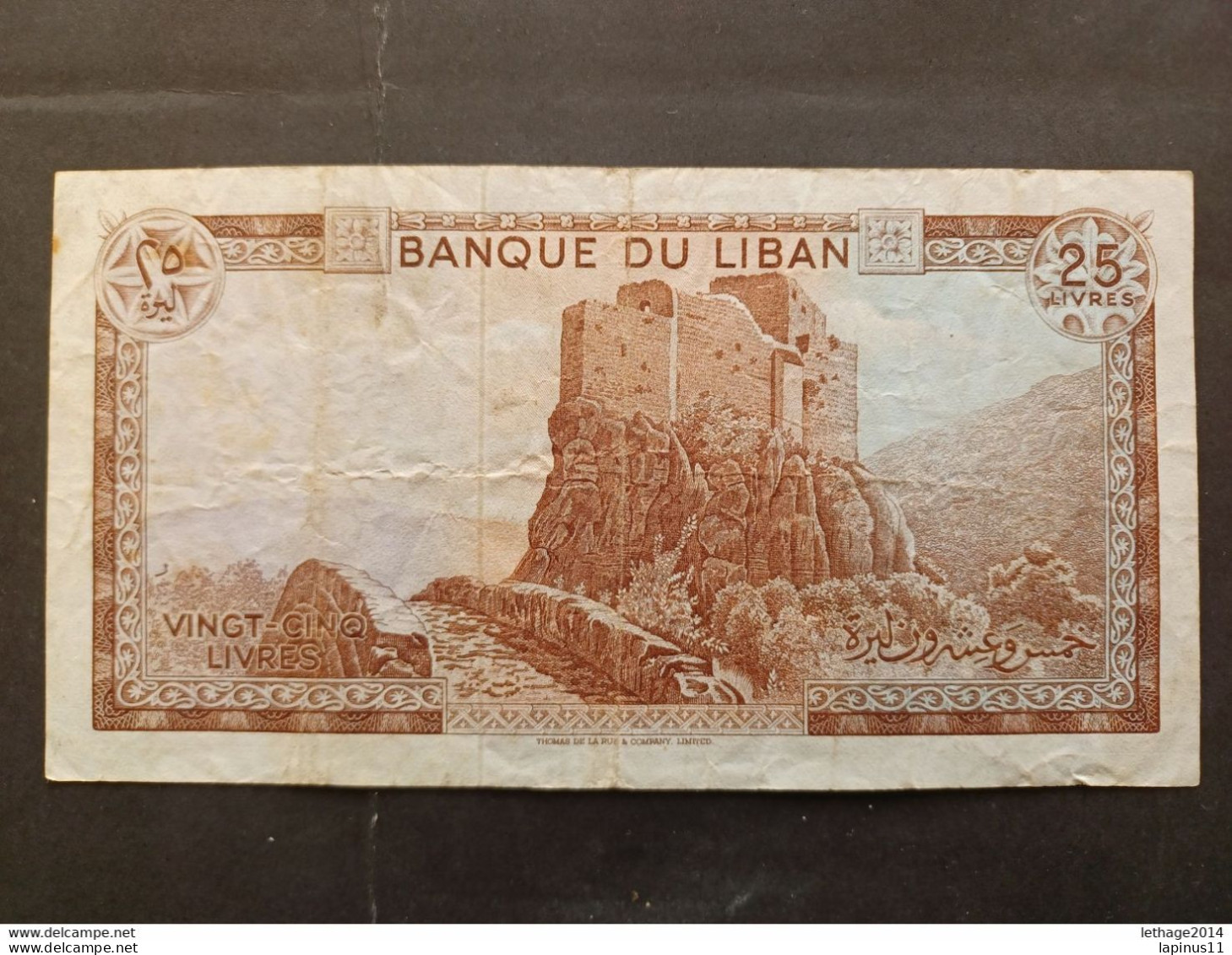 BANKNOTE LEBANON لبنان LIBAN 6x25 LIVRES 1974 CIRCULATED GOOD CONDITION - Libano