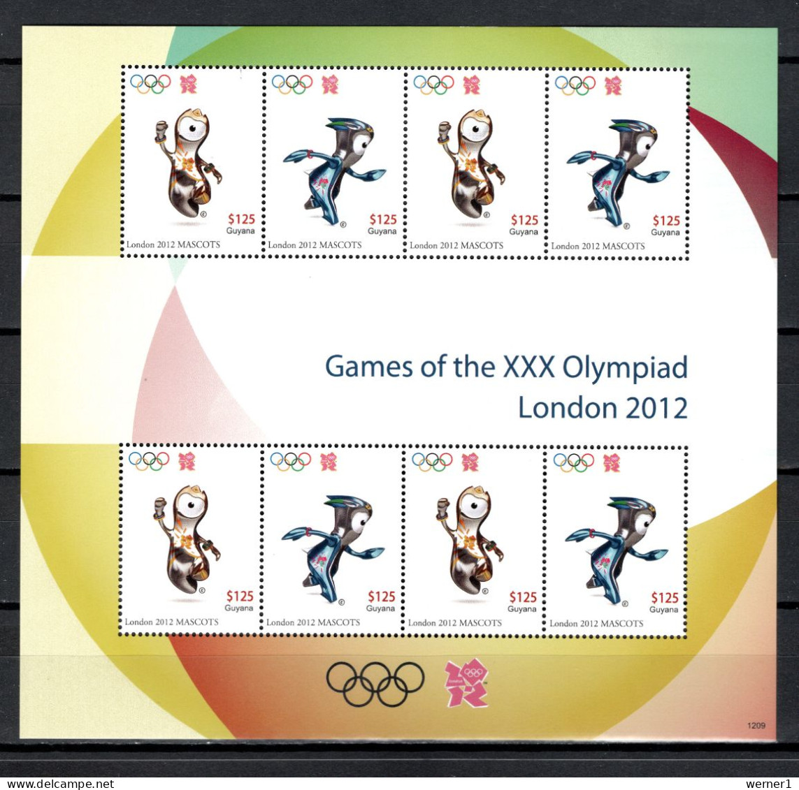 Guyana 2012 Olympic Games London Sheetlet MNH - Summer 2012: London