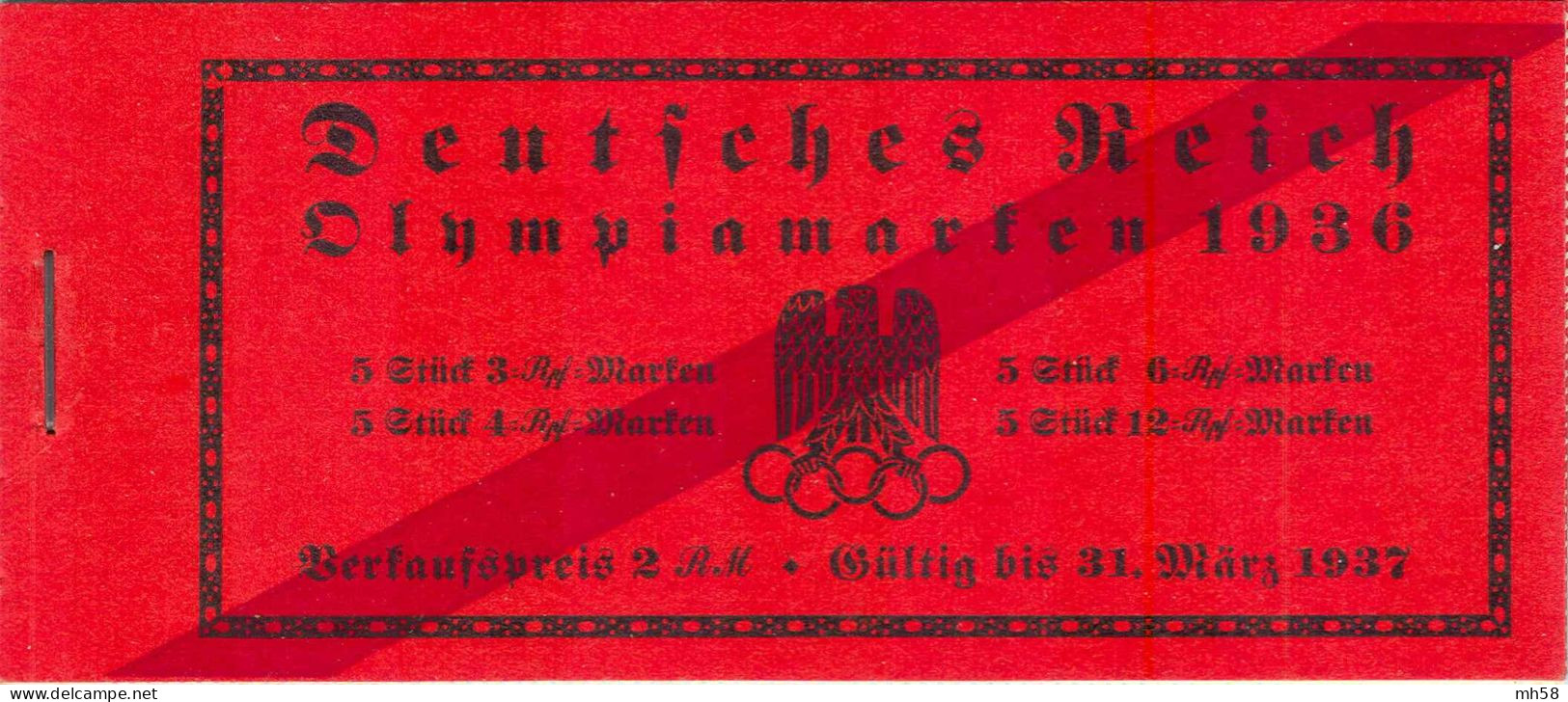 REICH 1936 - MH 42.2 Markenheftchen / Carnet / Booklet ** - Olympische Spiele Berlin - Booklets