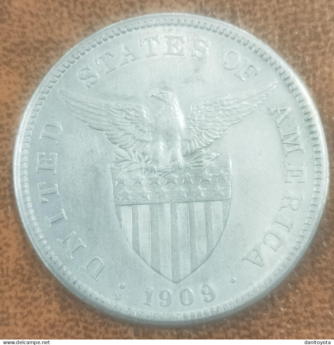 FILIPINAS. AÑO 1909 (S). 1 PESO PLATA ADMINISTRACIÓN USA. PESO 20 GR. REF A/F - Filippine