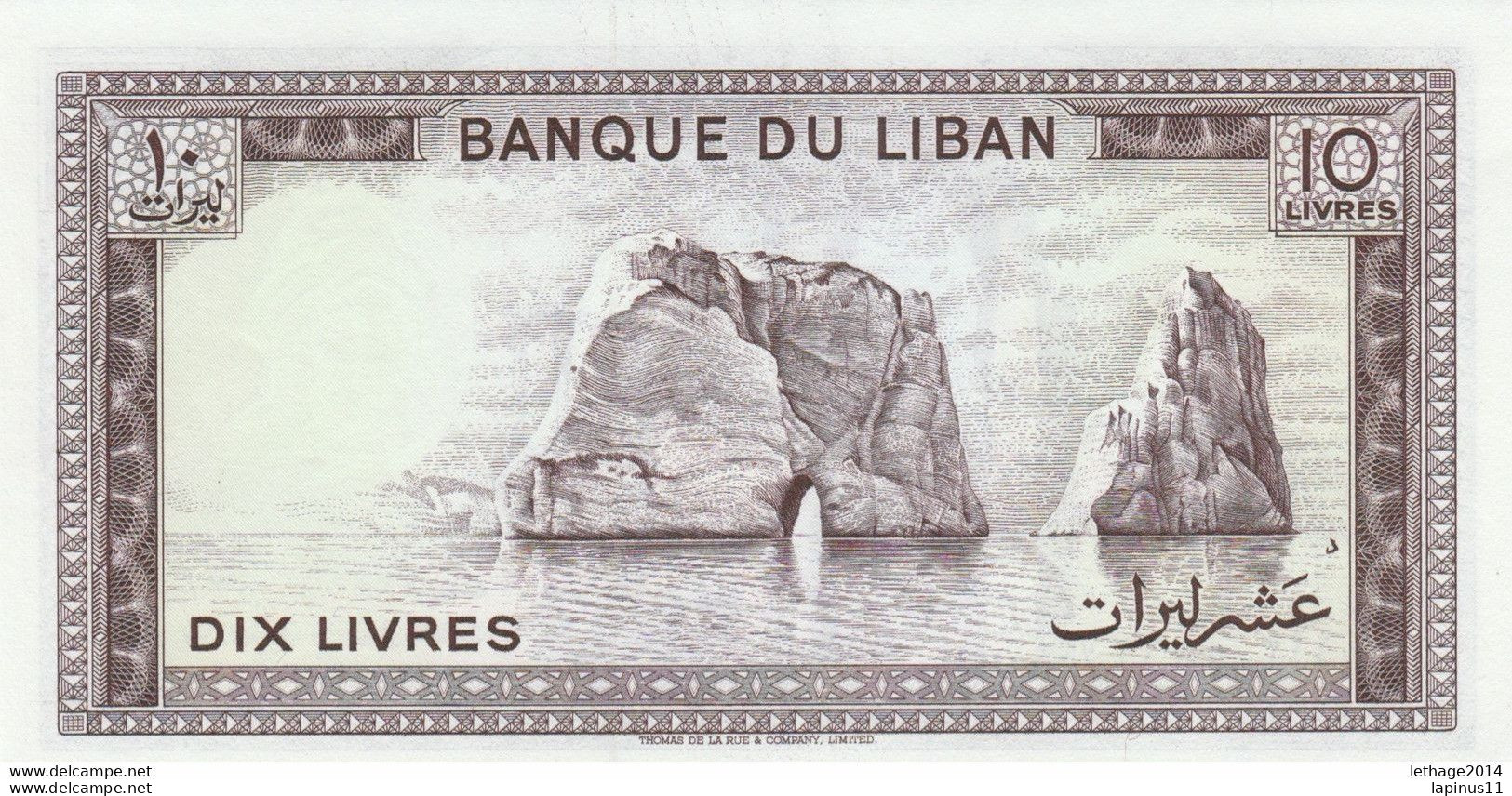 LEBANON BANKNOTES 10 UNC (MK456 Liban Lebanon 5 Consecutive - Libano