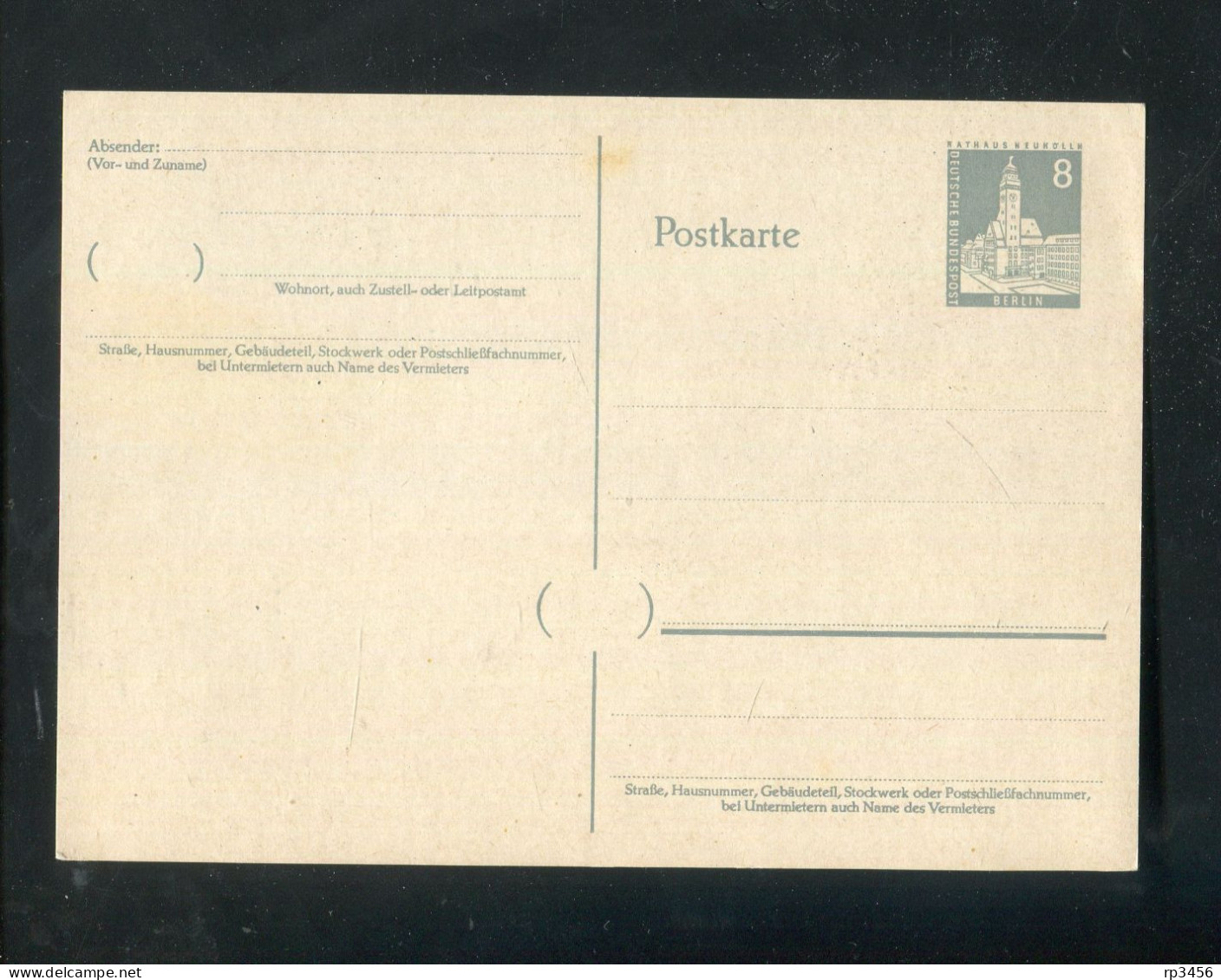 "BERLIN" 1957, Postkarte Mi. P 35 ** (R0159) - Cartes Postales - Neuves