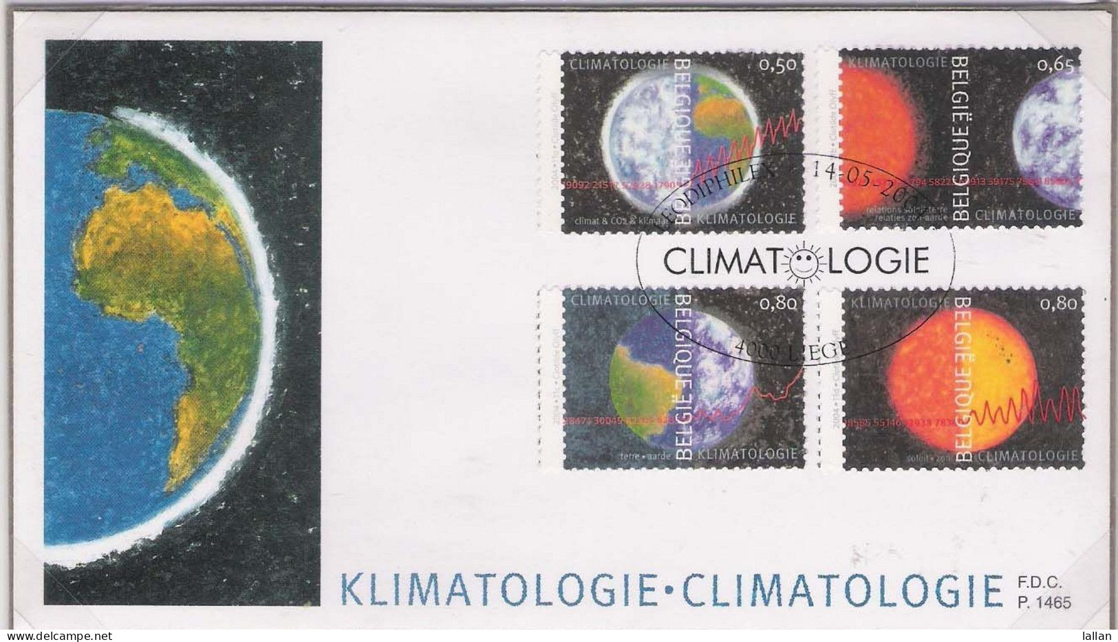 Climate Change, FDC, 2008, FV Euro 2.75, Belgium, Condition As Per Scan - Storia Postale