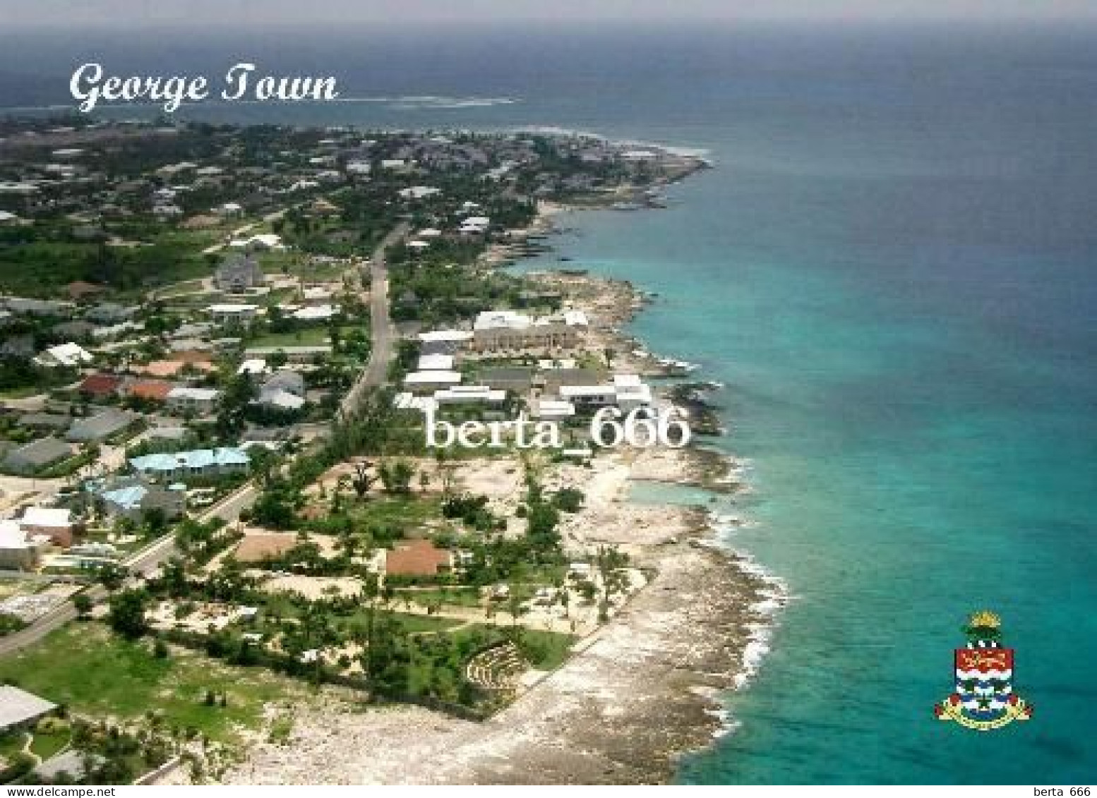 Cayman Islands George Town Overview New Postcard - Caimán (Islas)