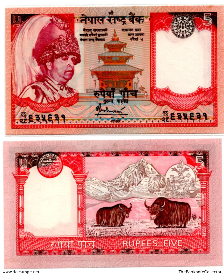 Nepal 5 Rupees ND 2002 P-53 UNC - Népal