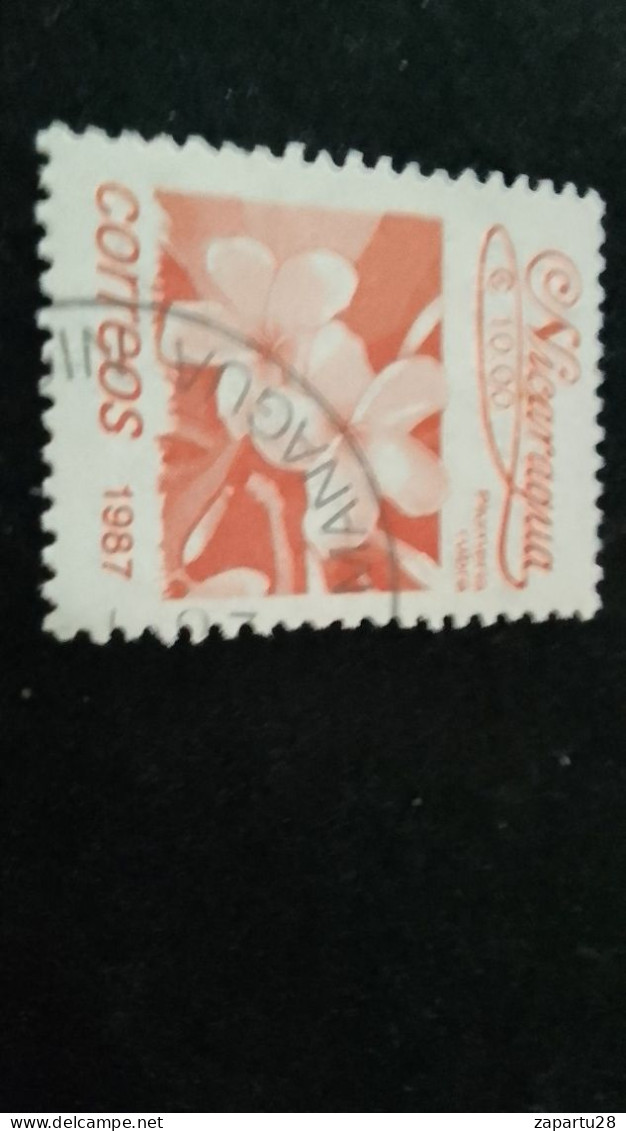 NİARAGUA-1987   10  CORD     DAMGALI - Nicaragua