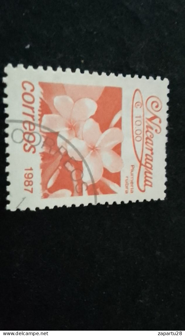 NİARAGUA-1987   10  CORD     DAMGALI - Nicaragua